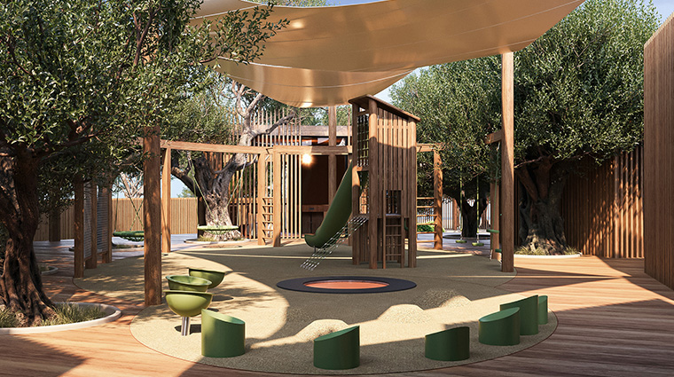 conrad corfu genius loci kids club outdoor area