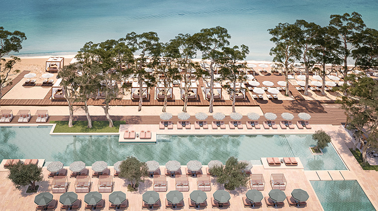 conrad corfu outdoor pool