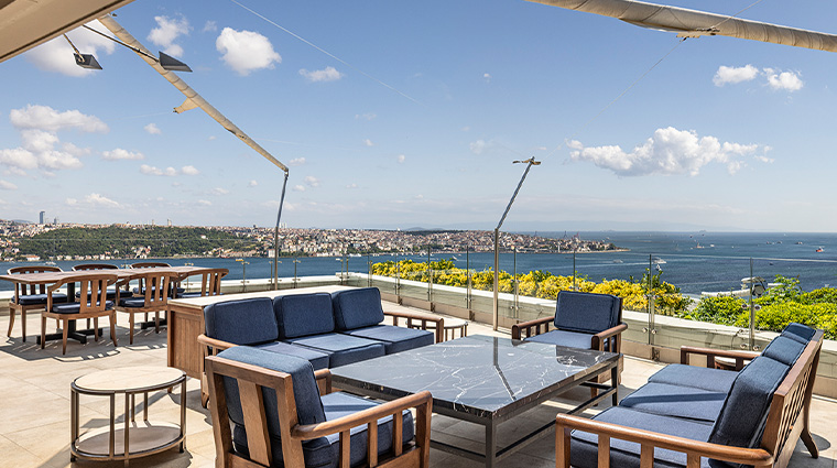 conrad istanbul bosphorus Presidential Suite Terrace new