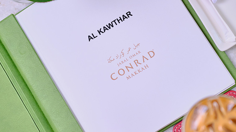 conrad makkah jabal omar menu