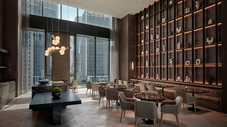 conrad shenzhen executive lounge dining area