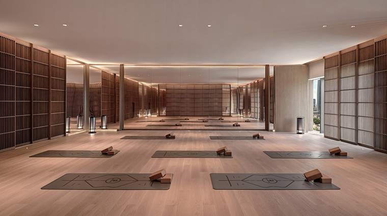 conrad shenzhen fitness center yoga room