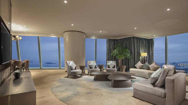 conrad xiamen presidential suite living room