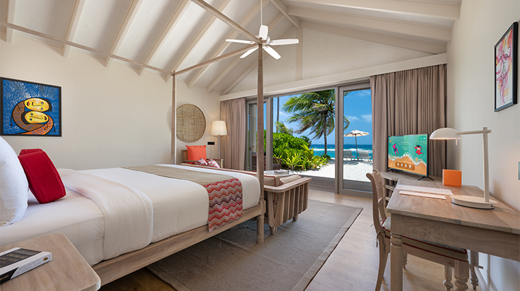 cora cora maldives Beach Villa bedroom