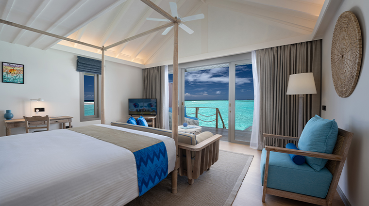 cora cora maldives Lagoon villa bedroom