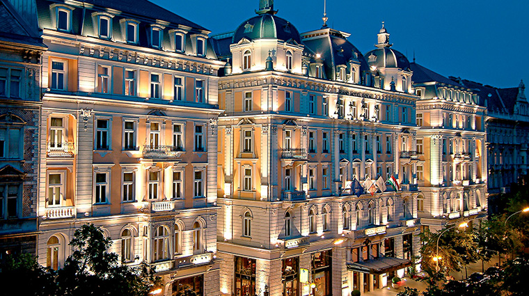corinthia budapest exterior twilight