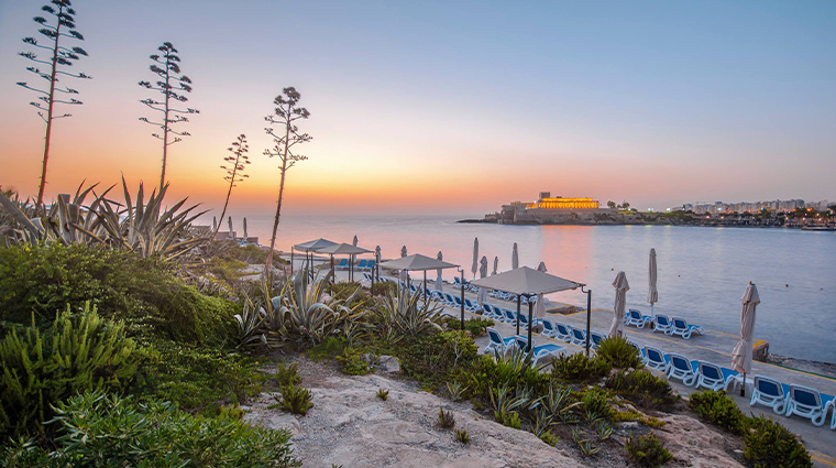 corinthia st georges bay malta beach lido