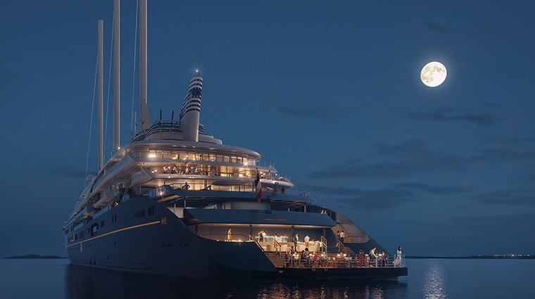 orient express corinthian sailing yachts mediterranean front yacht night