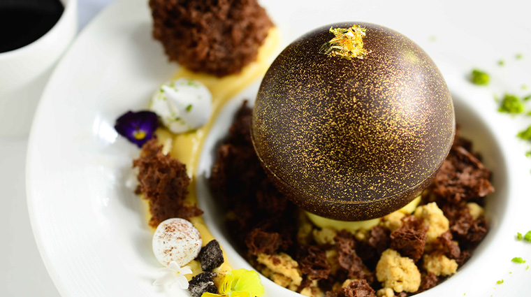 cucina at marco polo hongkong hotel chocolate sphere