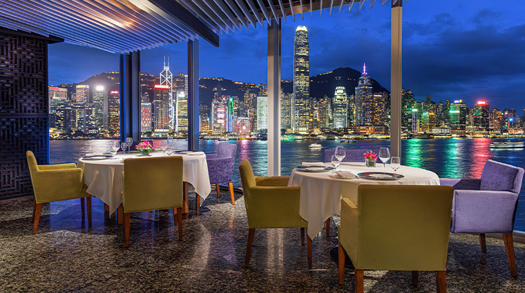 cucina at marco polo hongkong hotel night