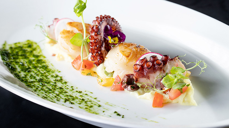 cucina at marco polo hongkong hotel octopus