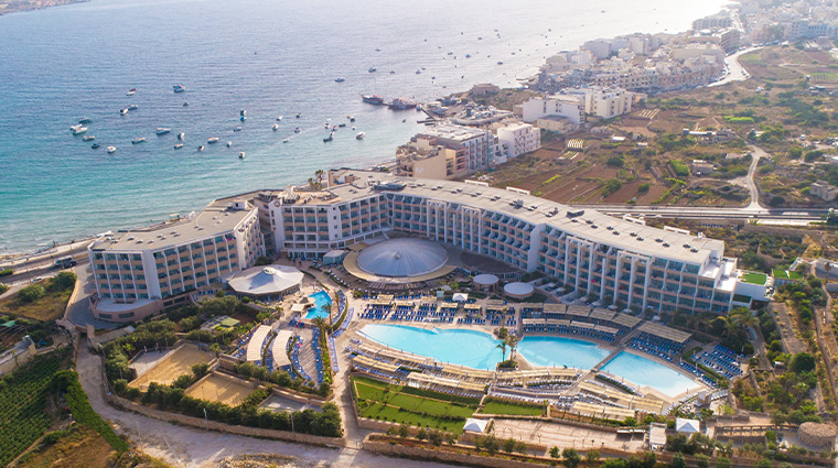 db seabank resort spa resort drone image