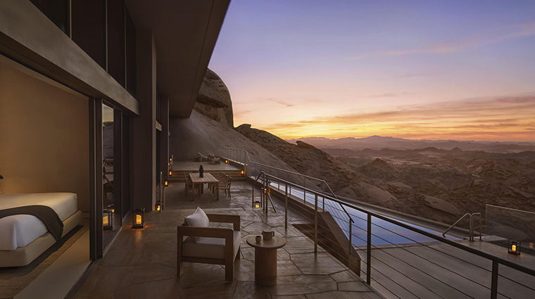 desert rock terrace view