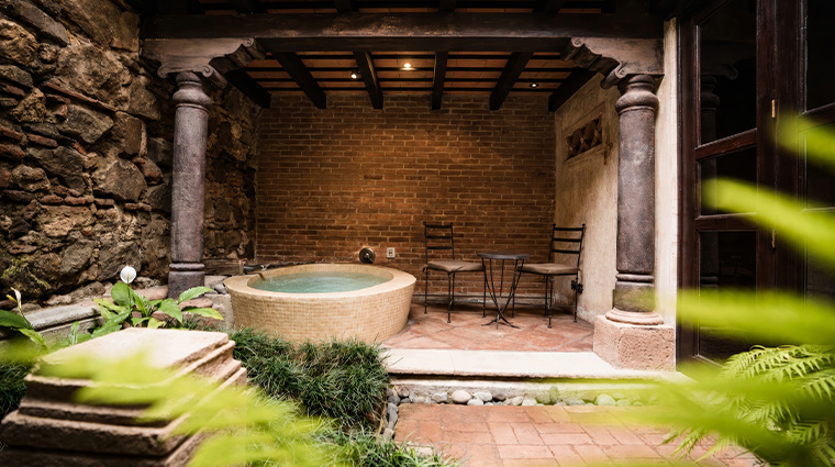 convento boutique hotel private patio