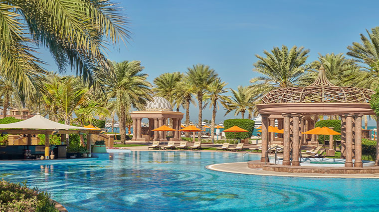 emirates palace mandarin oriental abu dhabi pool area