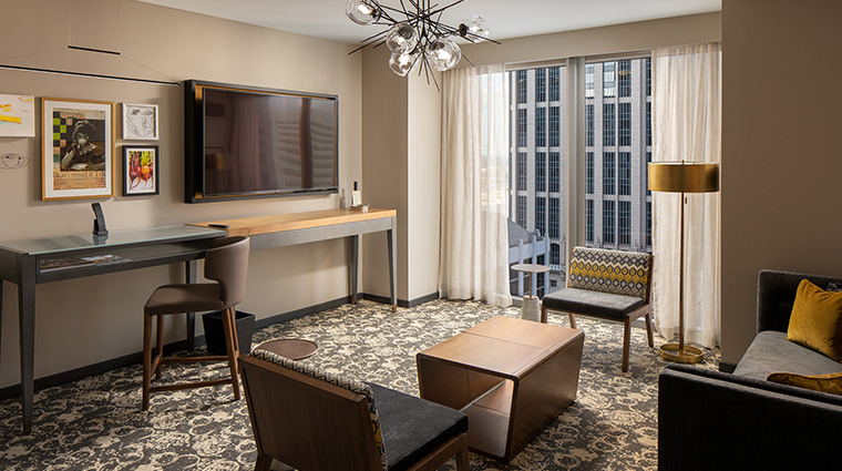 epicurean atlanta one bedroom suite living room