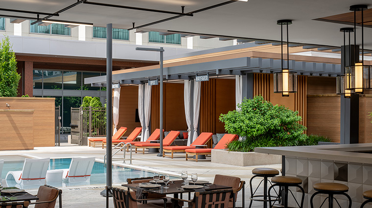 epicurean atlanta poolside aerial kitchen and bar