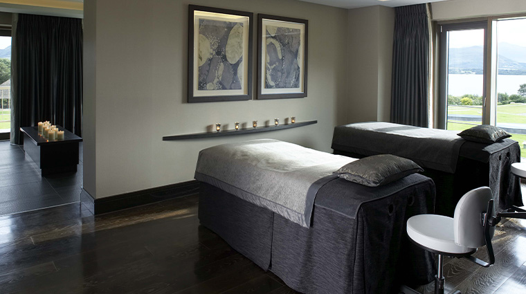 espa at the europe private spa suite treatment area