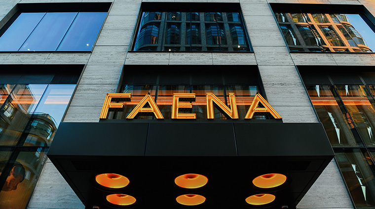 faena new york exterior sign