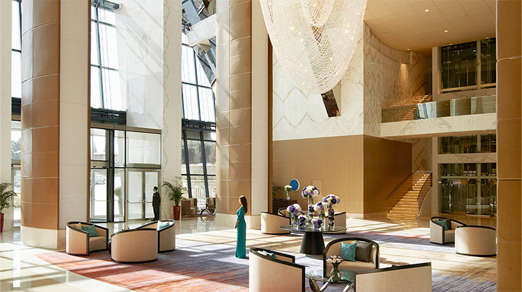 fairmont baku flame towers lobby