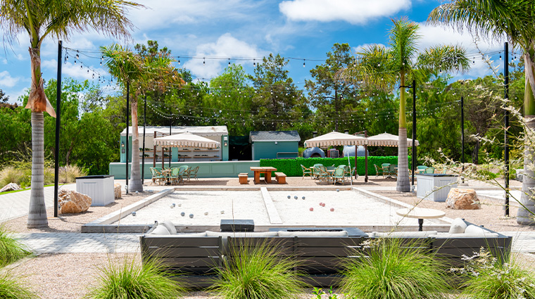 fairmont grand del mar grand social bocce ball space