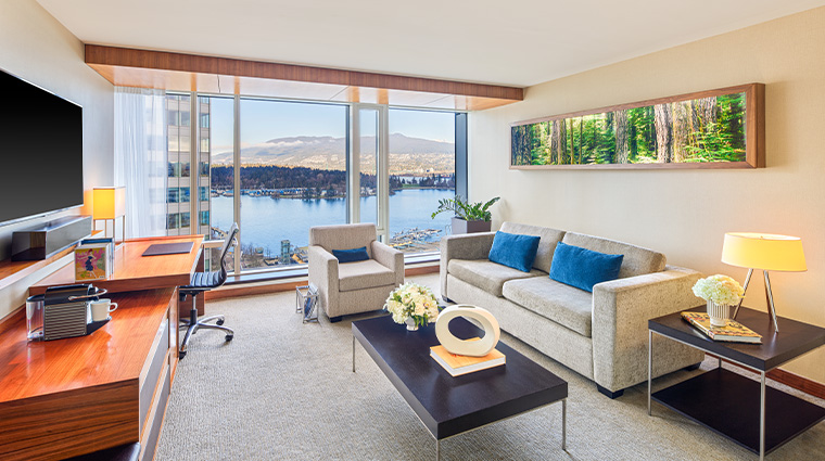fairmont pacific rim Stanley Park View Suite Living Room
