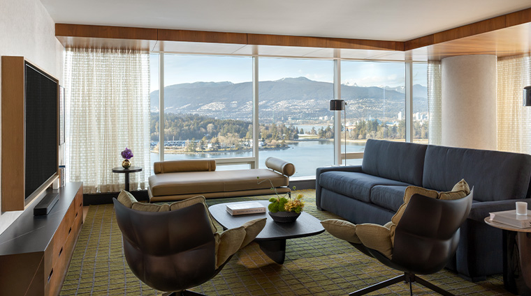 fairmont pacific rim corner suite king living room