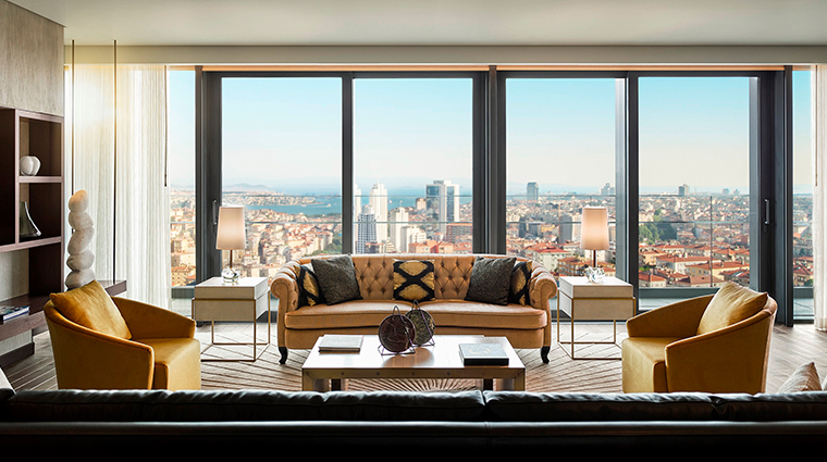 fairmont quasar istanbul presidential suite living room