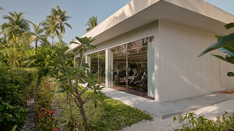 flow spa at patina maldives gym exterior
