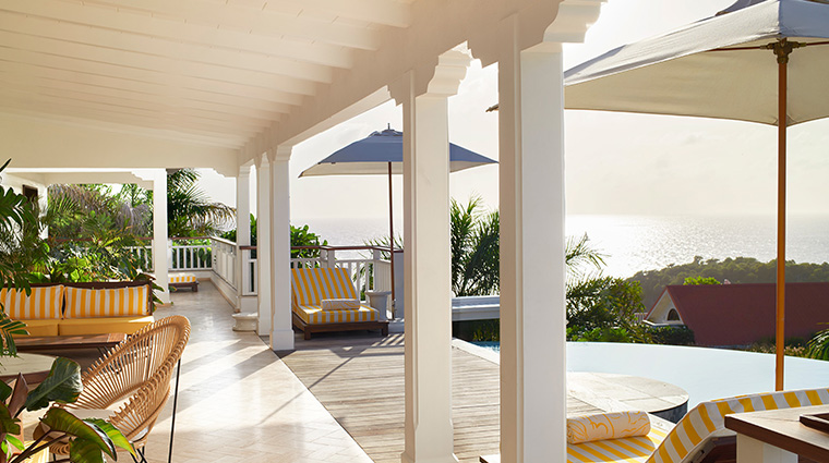 fouquets saint barth terrace overview
