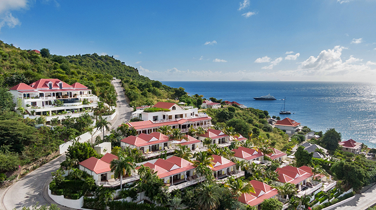 fouquets saint barth villa aerial