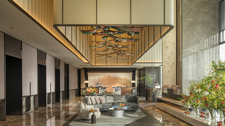 four seasons hotel hangzhou at hangzhou center lobby