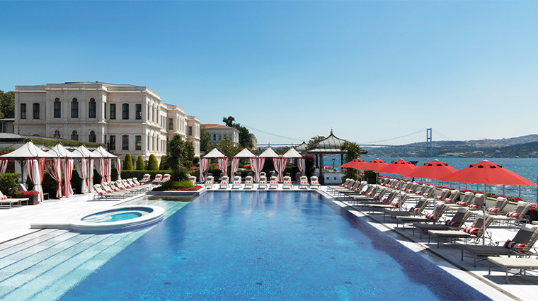 four seasons hotel istanbul at the bosphorus pool exterior