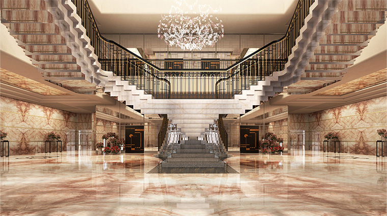 four seasons hotel rabat at kasr al bahr stairs