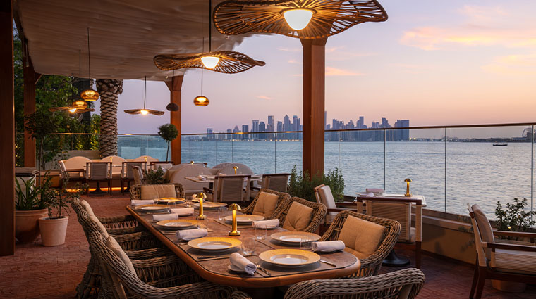 four seasons resort and residences at the pearl qatar La Mediterranee Robuchon Terrace