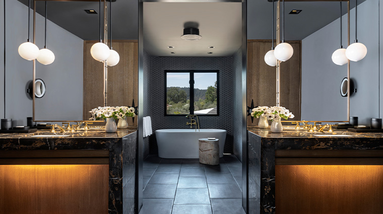 four seasons resort and residences napa valley guest bathroom