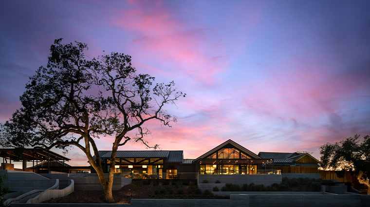 four seasons resort and residences napa valley sunset