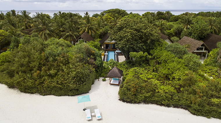 four seasons resort maldives at landaa giraavaru villa in trees