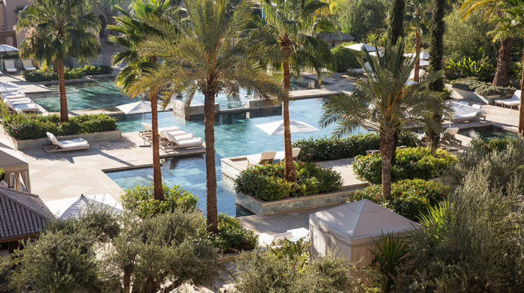 four seasons resort marrakech view of pool