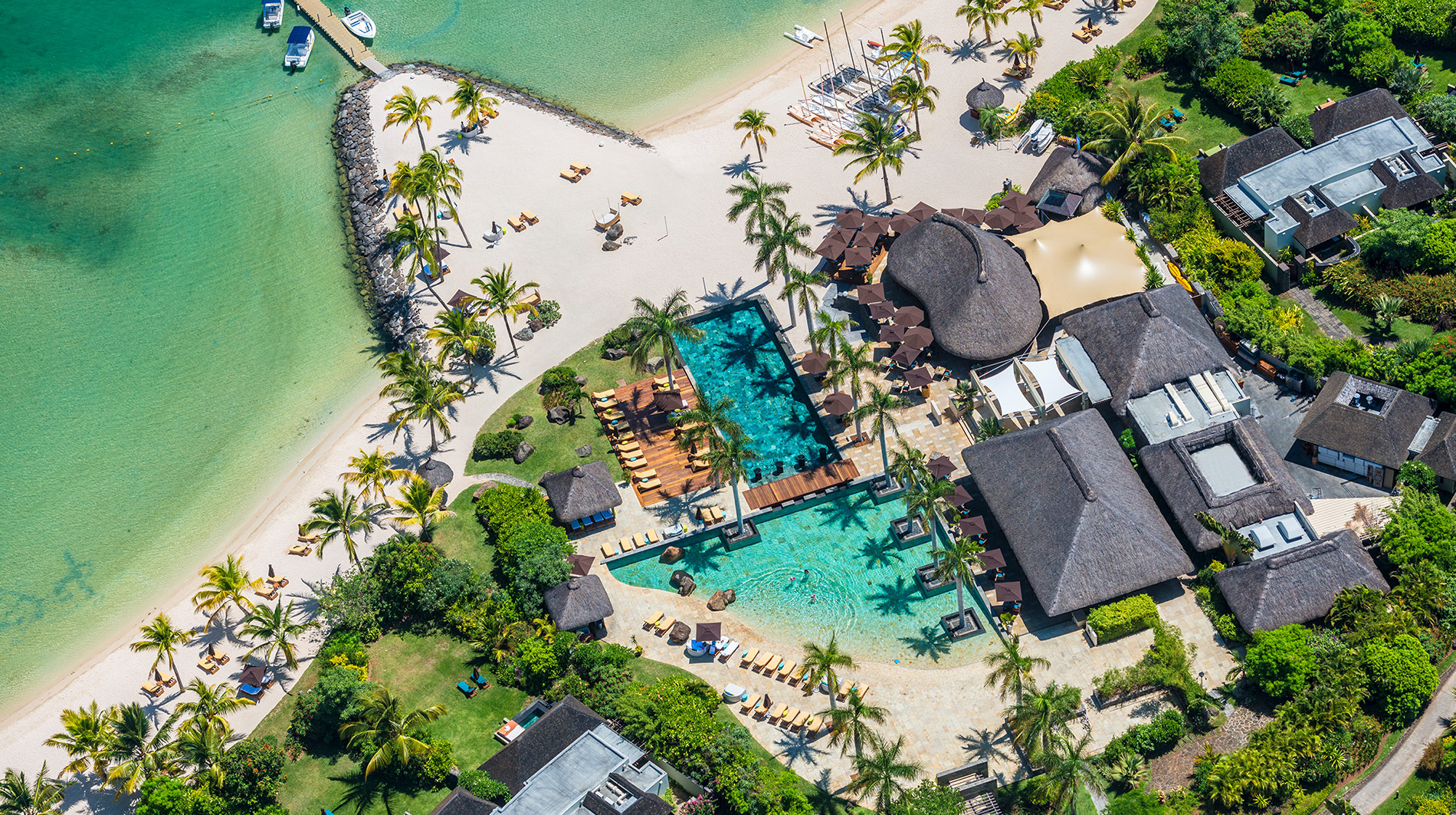 Four Seasons Resort Mauritius At Anahita Aerial From Above 