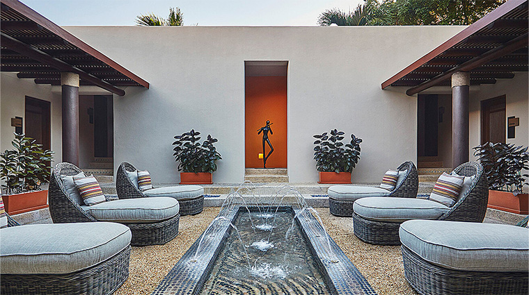 four seasons resort punta mita mexico courtyard fountain