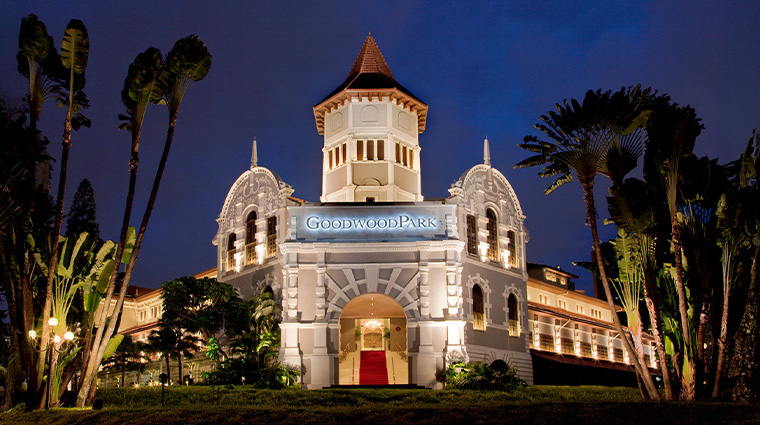 goodwood park hotel exterior night