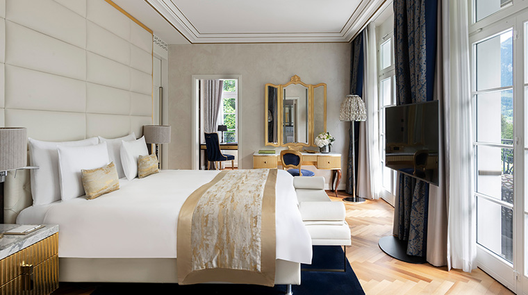 grand resort bad ragaz king suite schlafzimmer fernseher