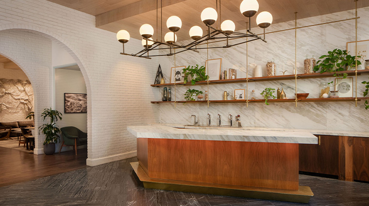 halcyon a hotel in cherry creek kitchen counter