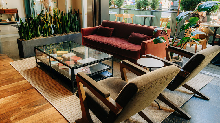halcyon a hotel in cherry creek lobby seating area