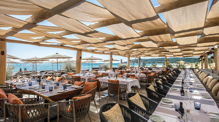 hotel byblos saint tropez le restaurant