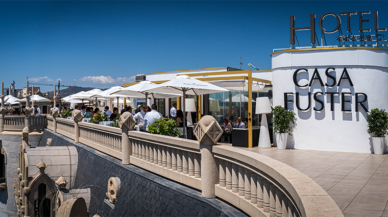 hotel casa fuster rooftop bar seating