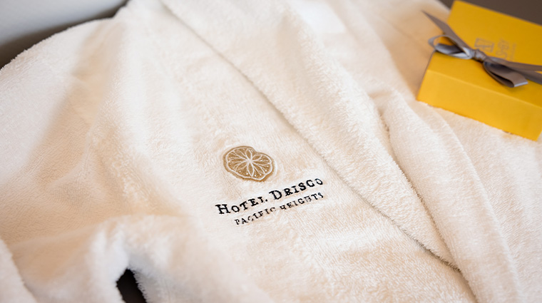 hotel drisco pacific heights bathrobe