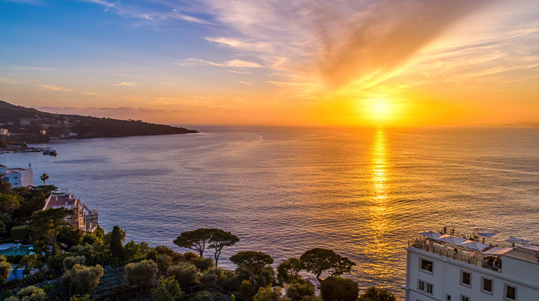 hotel mediterraneo sorrento sunset