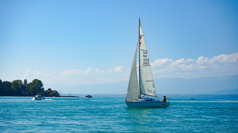 hotel royal evian resort boat lake geneva